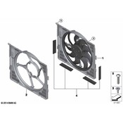 BMW Sealing Lower - Genuine BMW 17117649152