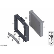 BMW Bracket Radiator Left - Genuine BMW 17118049255