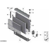 BMW Radiator - Genuine BMW 17118096936