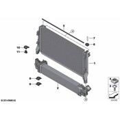 BMW Radiator Mount Bracket - Genuine BMW 17118617879
