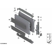 BMW Radiator Support Air Deflector - Genuine BMW 17118689870