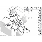 BMW Engine Coolant Recovery Tank Hose - Genuine BMW 17122284289