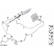 BMW Engine Coolant Hose - Genuine BMW 17122284339