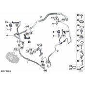 MINI Bracket Hose Line - Genuine MINI 17122757196