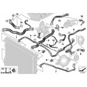 BMW Radiator Coolant Hose - Genuine BMW 17125A022E1