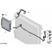 BMW Radiator Coolant Hose - Genuine BMW 17125A022E2