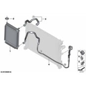 BMW Radiator Coolant Hose - Genuine BMW 17125A022E9