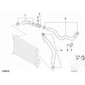 BMW Radiator Hose Clamp - Genuine BMW 17127520888
