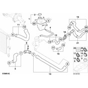 Mini Cooper HVAC Heater Hose - Genuine Mini 17127535900