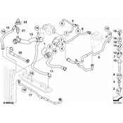 BMW Engine Coolant Hose - Genuine BMW 17127589729