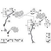 BMW Engine Coolant Hose - Genuine BMW 17127591231