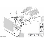 BMW Engine Coolant Hose - Genuine BMW 17127591232