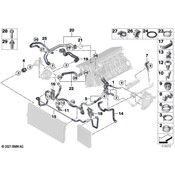 BMW Coolant Hose - Genuine BMW 17127618541