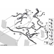 BMW Engine Coolant Bypass Hose - Genuine BMW 17127625383