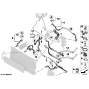 BMW Radiator Coolant Hose - Genuine BMW 17127627105