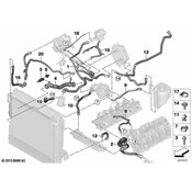 BMW Radiator Coolant Hose - Genuine BMW 17127634265