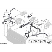 BMW Radiator Coolant Hose - Genuine BMW 17127645477