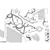 BMW Radiator Coolant Hose - Genuine BMW 17128054854