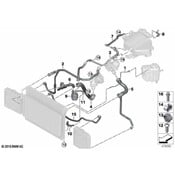 BMW Radiator Coolant Hose - Genuine BMW 17128071988