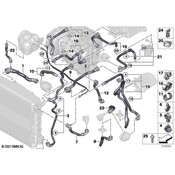 BMW Radiator Coolant Hose - Genuine BMW 17128475685