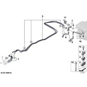 BMW Drive Motor Inverter Coolant Line - Genuine BMW 17128475697