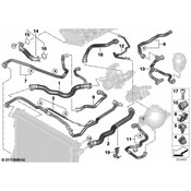 BMW Radiator Coolant Hose - Genuine BMW 17128485770