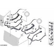 BMW Radiator Coolant Hose - Genuine BMW 17128571612