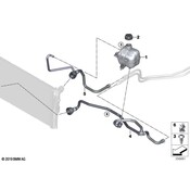 BMW Radiator Coolant Hose - Genuine BMW 17128611671