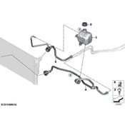 BMW Radiator Coolant Hose - Genuine BMW 17128611674