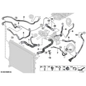 BMW Engine Coolant Overflow Hose - Genuine BMW 17128654310