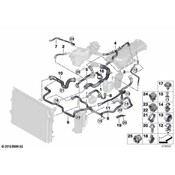 BMW Radiator Hose - Genuine BMW 17128662841