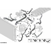 BMW Intercooler Hose - Genuine BMW 17128742077