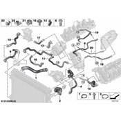 BMW Radiator Coolant Hose - Genuine BMW 17129894787