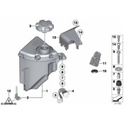 BMW Expansion Tank Bracket - Genuine BMW 17137575410