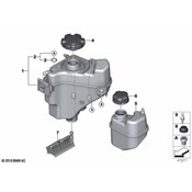 BMW Expansion Tank Bracket - Genuine BMW 17138634324