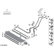 BMW Engine Oil Cooler - Genuine BMW 17215A4DF50