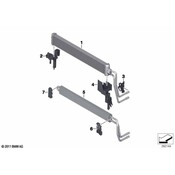 BMW Holder Radiator - Genuine BMW 17217844264