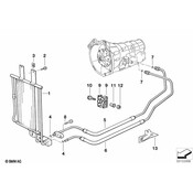 BMW Bracket Oil Pipe - Genuine BMW 17221433006