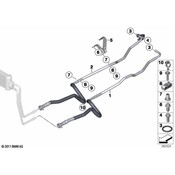 BMW Automatic Transmission Oil Cooler Hose - Genuine BMW 17222284269