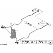 BMW Automatic Transmission Oil Cooler Hose - Genuine BMW 17224595282