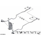 BMW Automatic Transmission Oil Cooler Hose - Genuine BMW 17224595283