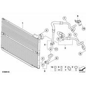 BMW Bracket For Engine Oil Cooler Line - Genuine BMW 17227540670