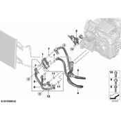BMW Auto Trans Oil Cooler Hose Assembly - Genuine BMW 17227555629