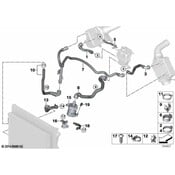 BMW Engine Coolant Recovery Tank Hose - Genuine BMW 17227576387