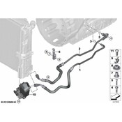 BMW Oil Cooling Pipe Inlet - Genuine BMW 17227577643