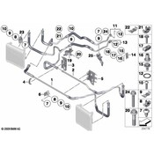 BMW Engine Oil Cooler Line - Genuine BMW 17227589505