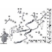 BMW Automatic Transmission Oil Cooler Hose - Genuine BMW 17227592402