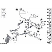 BMW Automatic Transmission Oil Cooler Hose - Genuine BMW 17227599920