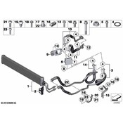 BMW Automatic Transmission Oil Cooler Hose - Genuine BMW 17227604098