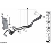 BMW Transmission Oil Cooler Line - Genuine BMW 17227626318